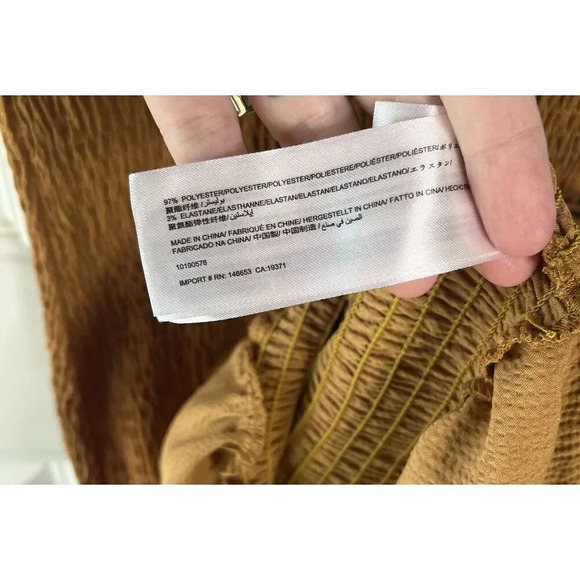 C/Meo Collective Expired Sleeveless Smocked Stretch Ruffle Mini Dress Small - Picture 4 of 10